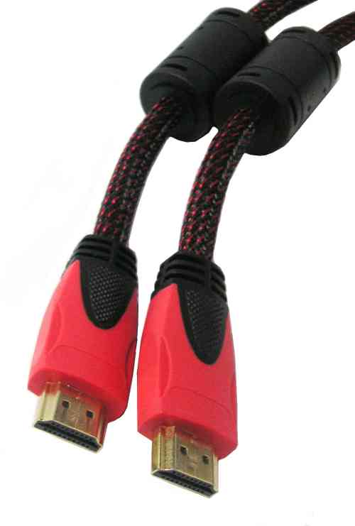 HDMI V1.4 M/M Cable with Nylon Sleeve Black 15m